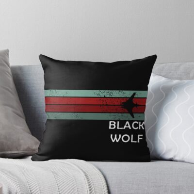 Blackwolf Retro Battlestar Galactica Throw Pillow