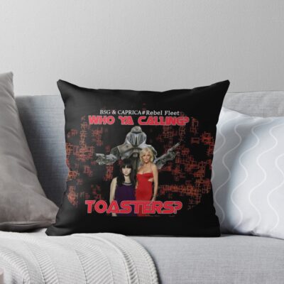 Toasters Battlestar Galactica Throw Pillow