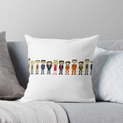 Battlestar Galactica Hot Characters Throw Pillow