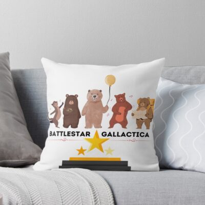 Battlestar Gallactica Bears Throw Pillow